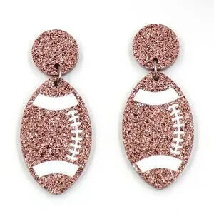 American Football ?Earrings Rugby Acrylic stainless steel earrings